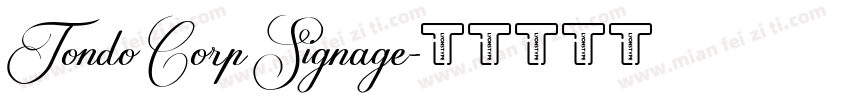 Tondo Corp Signage字体转换